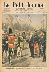 Opening of the Universal Exhibition of 1900 by the President of the Republic, Paris, illustration from 